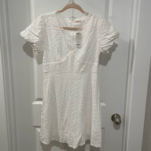 small white dress. never worn with tags on. perfect for bride to be!